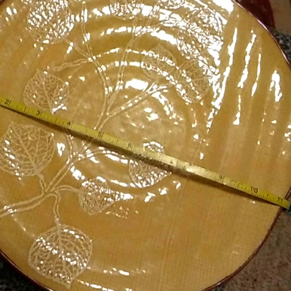 River Birch  STONEWARE   Cabela’s PLATES  11 1/2' STUNNING EPLVC